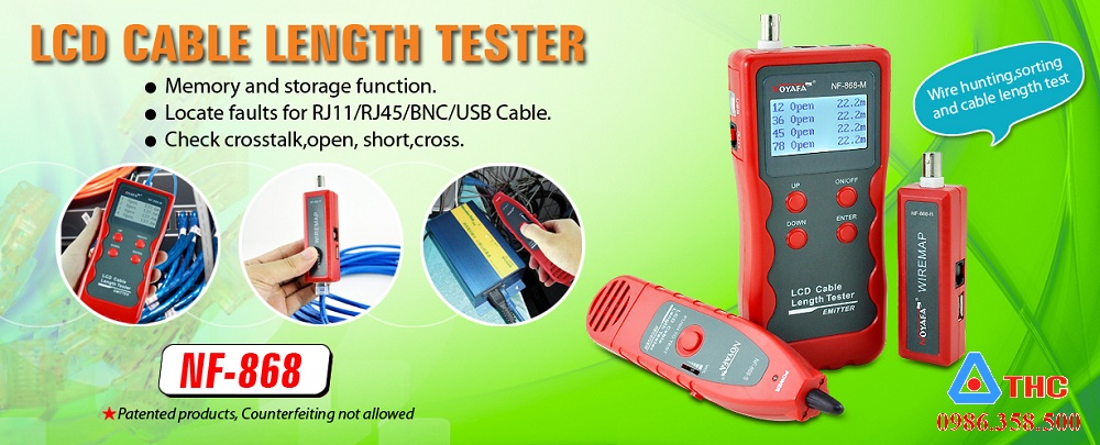 Máy dò dây, test mạng Noyafa NF 868