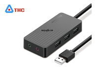 Bộ chia, hub 3 cổng USB 3.0 kèm Sound âm thanh 1m Ugreen 30421