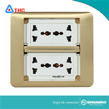 Ổ cắm âm sàn SFP-2B mầu đồng sinoamigo chính hãng
