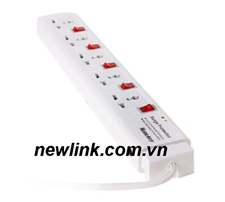 Ổ cắm điện đa năng chống sét Huntkey PZC504 (2M)
