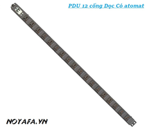 PDU 18 ổ cắm 3 chấu chuẩn đa năng lắp dọc tủ rack